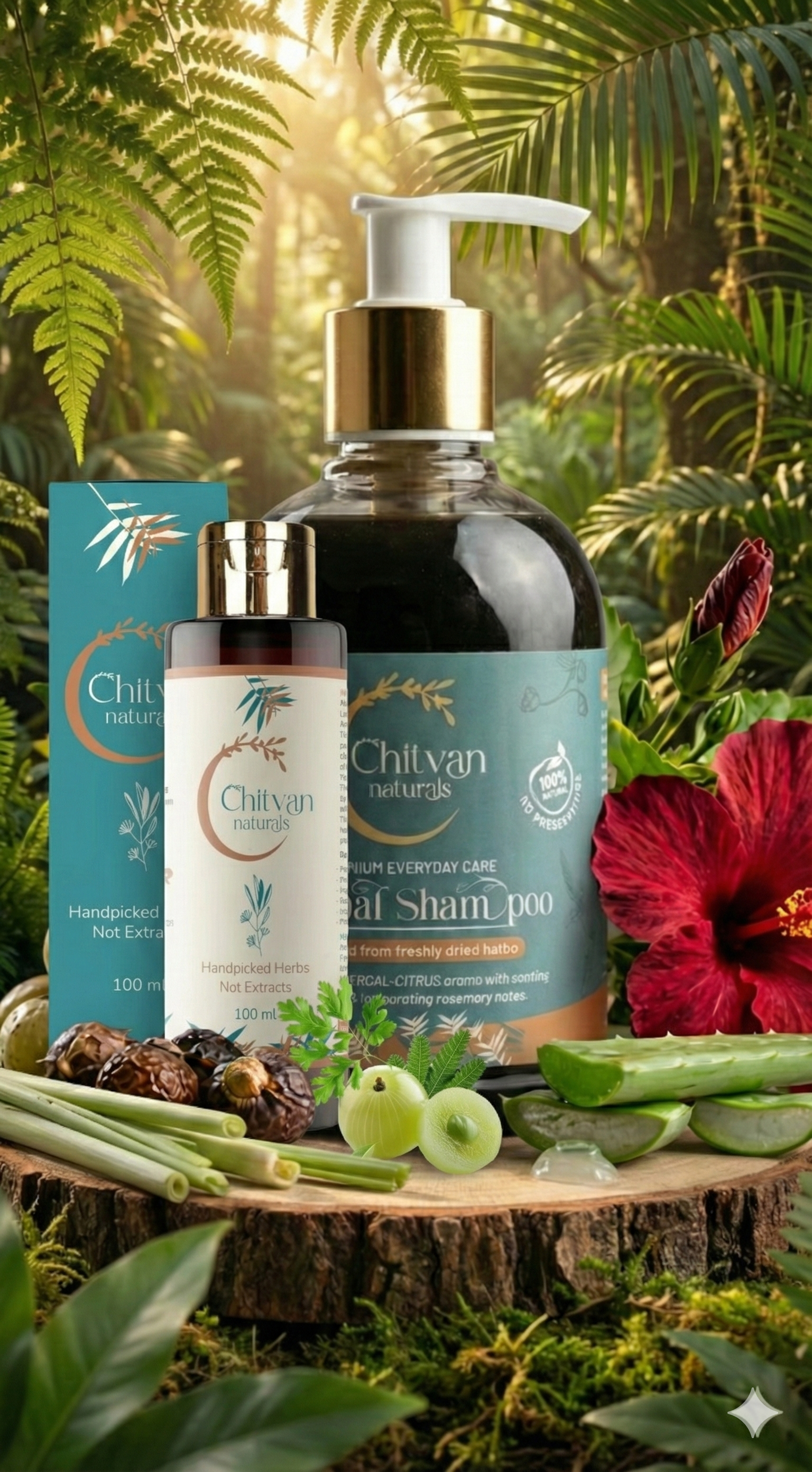 Chitvan Hair Oil(100ML) + Anti-Hairfall Shampoo(250ML) Combo (899)