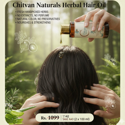 Chitvan Naturals Herbal Hair Oil (2-Pack) - 200 ml